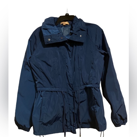 Ellen Tracy Navy Lightweight Utility Jacket Womens Size XS Water Repellent - Picture 1 of 9